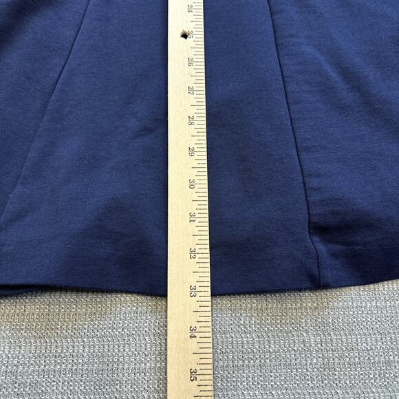 Boden Dress Womens 4R Navy Blue Short Sleeve Fit Flare Modal Blend Knee Length - Picture 8 of 9